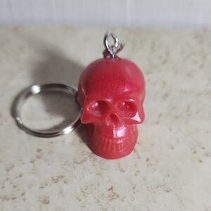 Skull Keychain ( red)
